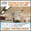 ceiling linear lighting, led line light bar,tube light,diffuser pendant light for airport light,subway tunnel , garage lighting