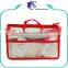 Large size transparent pvc cosmetic bag travel clear makeup bag for vacation                        
                                                                                Supplier's Choice