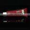 100ml color plastic cosmetic tube for cream with golden cap