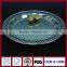 Decorative Serving Dining plate Dinner Plates Party Dish Platter Platters serving trays for hotel round silver Turkish tea tray