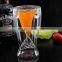 heat resisitant borosilicate glass material New design double wall wine glass