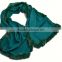 Hot Selling Green Cashmere Knitwear with Rabbit Fur Trim Knitwear for Popular Girls