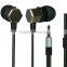 unique design stereo metallic earbud & earphones with mic