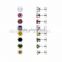 Assorted Color Wholesale Lot Stainless Steel CZ Stone Stud Earrings