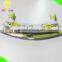 Herbs Garlic Vegetable Double Blade Mezzaluna Chopper Stainless Steel Mincing Knife With Color Handles