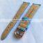 Stamp Logo Canvas Stitch Leather Nato Watch Straps