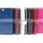 Custom mobile phone accessories Oix wax slim 7 colors leather wallet flip case cover for galaxy S6 / s6 edge with card slots