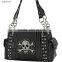 Western rhinestone studded skull purses concealed weapon bling skull handbags