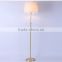 2017 hotel decorative unusual solid brass floor lamp with linen shade good for inn decor high end standing reading lamp