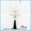 New hot sale Europe America fashion jewelry charms tassel beaded necklace pendant