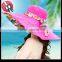 2016 hot sell new ladies women foldable sun hat beach hat for outdoor UV protection