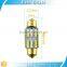 12v dc led light bulb car light 7014 6SMD c5w canbus festoon lights gold color car led interior lights