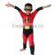 Wholesale Red Halloween Hero Boy Child Cospaly Costume for Kids Party Supply Super Hero Children Costume Polyester Superman Suit