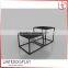 Fancy shapes fashion and new style high quality wooden exhibition booth