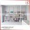 Metal Books Display Shelves Painted White Color For Library/Bookstore