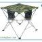 Ligth weight folding square table for camping