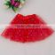 Hot Cheap 3 layer polyester Sequin Stars Balck Girls Latin Dance Tutu