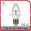 C37 DIM 500LM 6W 50WE E27 CHANDELIER TRANSPARENTS BULB WITH UL TECHNOLOGY
