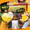 PP Split Boba Tea Cup with Snack Bowl 700ml