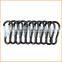 Fashion High Quality stainless steel s shaped carabiner