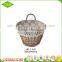 Custom willow wicker hanging flower basket for home decoration