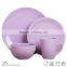 16pcs solid color stoneware dinner set