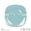 20pcs newest high quality light blue ceramic stoneware square dinnerware set