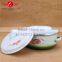 Competitive price enamel drum shape cooking pot enamel cassrole