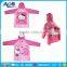Breathable Princess series girl pink plastic raincoat