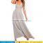 Elegant spaghetti straps v neck pleated chiffon long wedding party dresses patterns for women bridesmaid 2017