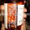 Custom logo printing waterproof transparent pvc adhesive sticker label