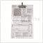 Kearing brand rectangular aluminium aviation kneeboard with accurate scale for pilot training