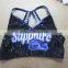 Professional Cheerleading Sports Bra, Anti-slip Silicon Gripper on Bottom