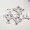 wholesale high end stainless steel heart shape charms diy steel heart shape connector charms for bracelets