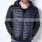 Custom Logo Print Insulated Light Foldable Down Jacket for Men