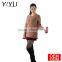Custom school unifrom pullover girl simple style agaric hem knit sweater