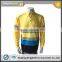 Hot Sale hi Vis Contrast Color 3M5510 Segmented Tape Safety Man Reflective Polo Shirt