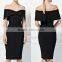 2017 summer women off shoulder sexy evening guangzhou bandage dress