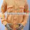 2016 men's organge linen shirt with two chest pockets