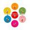 D&D 15pcs/lot Mixed Color Round Shape 2 Hole Wood Button For Sewing Scrapbooking Sewing Supplies 20mm