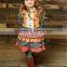 hot style flutter sleeve floral remake cotton kids romper