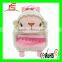 plush rabbit backpack school bags with stuffed toy kids gift item
