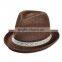 Fancy flat brim straw hat for women