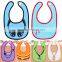 wateproof double sided design baby bib 100% cotton organic bib