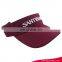 Wholesales Foldable Cheap Wine Red Embroidery Adults Visor Sun Hat