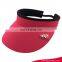 Hot selling summer cap wide brim 100%cotton twill sun visor cap