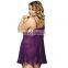 Fashion Plus Size Clothing Purple Ladies Sexy Pyjamas