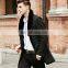 wholesale fur collar black woollen jacket for men