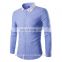 2016 New Spring Men's Oxford Long Sleeve Shirt with Different Color on Collar