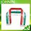 Hot selling promotional high quality print custom scarf and flag fans scarf